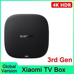 글로벌 버전 샤오미 미 TV 박스 S 3세대 4K UHD 블루투스 5.2 와이파이 6 2GB 32GB 구글 TV 구글 어시스턴트 스마트 미디어 컨트롤