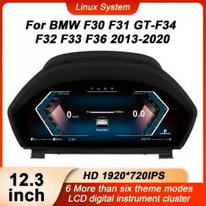 BMW F30 F31 GT-F34 F32 F33 F36 2013-용 12.3인치 디지털 계기판 속도계 주행거리계 대시보드 플러그 앤