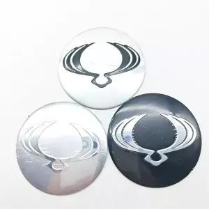 자동차휠캡 4Pcs 63mm 알루미늄 T63-2Car 스타일링 휠 센터 허브 캡 스티커 쌍용 코란도 렉스턴 티볼란 카