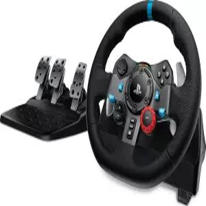 PS5/PS4/PC용 로지텍 G29 레이싱 휠 및 페달 스테인리스 스틸 패들 시프터 가죽 스티어링 커버 실제 힘