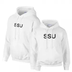 화이트 스포츠 기모 밀리터리 후드티 SSU