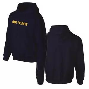 밀리터리 AIR FORCE 기모 후드티 네이비 옐로우