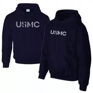 네이비 스포츠 기모 밀리터리 후드티 USMC