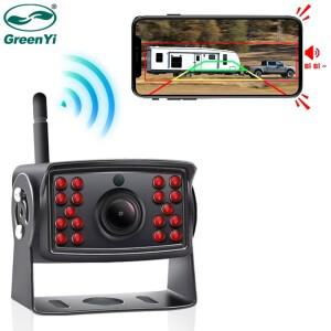 GreenYi 무선 버스 밴 트럭 RV 자동차 DVR 전방 후방 카메라, IOS  안드로이드 휴대폰용, 5G WiFi HD 720P