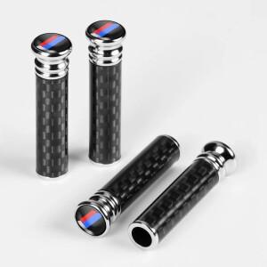 4개 자동차 문 내부 핀 잠금 노브 당김 커버 카본 파이버 스타일 부품 (BMW 호환 호환 미니 소형 메르세데