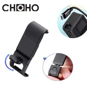 GoPro 9 10 알루미늄 측면 커버 액세서리 용 합금 충전식 교체 배터리 뚜껑 도어