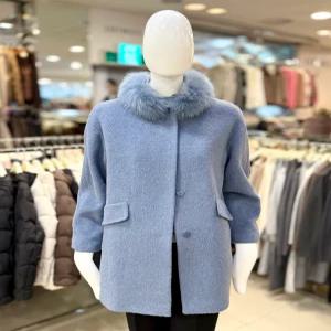 [조이너스]조이너스_노원점 폭스퍼 하프넥 모직 코트 JAEW1WCH310