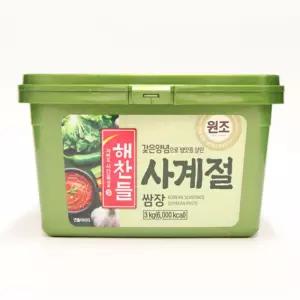 해찬들 사계절 쌈장 3kg 업소용 식재료 식자재 양념 식당 주방 음식점 대용량 봉봉샵