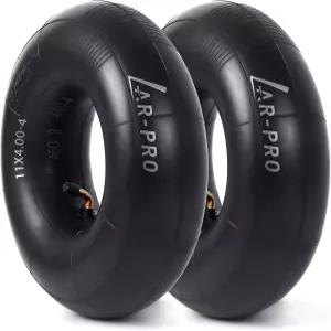 AR-PRO 11x4.00-4 교체용 내부 튜브 - 핸드 트럭 잔디 깎는 기계 휠바로우 정원 카트용 부틸 고무 타이어