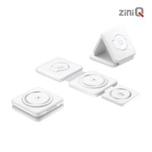지니큐 ZQ-C315 3IN1 마그네틱 고속 무선멀티 충전패드 갤럭시 아이폰 에어팟 워치
