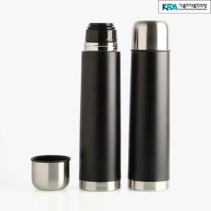 1L 블랙 원터치 진공보온병 스텐보온병