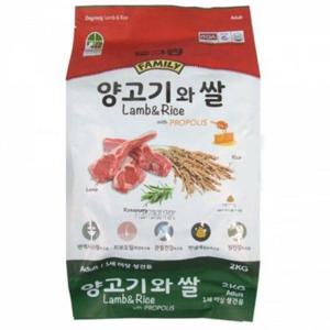 성견용 도그랑 양고기와 쌀 2kg 애견 사료