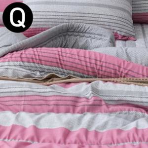 해피니 포인트라인 소프트마이크로 간절기 이불 퀸 Q (핑크)