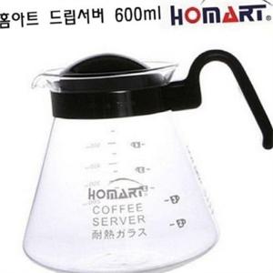 커피 드립 서버 600ml 커피 주전자 내열 글라스 핸드 홈카페 휴대용 드리퍼 도구
