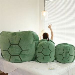 거북이 등 껍질 쿠션 60cm 거북이 인형 쿠션 부드러운 낮잠 어린이 대형 등받이 귀여운 필로우 지지 소파