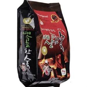 캠핑 숯 3kg 캠핑용 숯 바베큐용 숯불 착화제 무연 고기 화로대 그릴