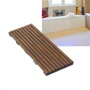 욕실 바닥 발판 240x600x28mm 화장실 발판 물빠짐 샤워실 다용도 미끄럼 방지 나무 건식 신발장 세면대