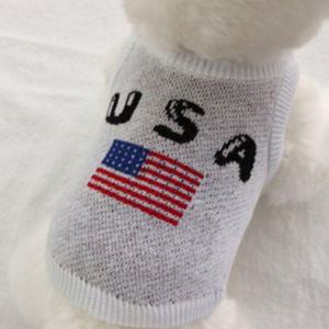 강아지 포인트 무늬 니트 나시티 USA 2XL 1P 티셔츠