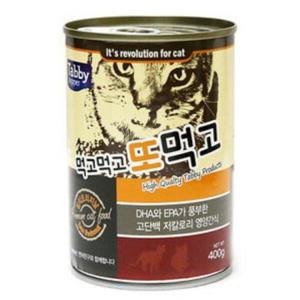 고양이 습식통조림 참치 400g 12개 저칼로리 영양 간식