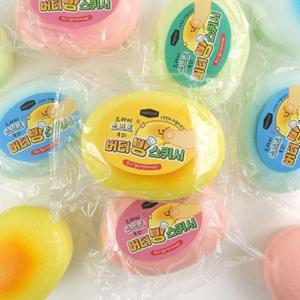 소프트 드라이 실용형 버터빵 스퀴시 장난감 피젯토이 (12개입)