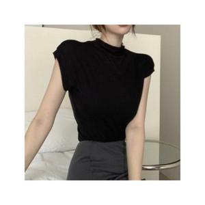 LD 트렌디한 여성 반팔티 고급스러우면서 세련된 반목 크롭티