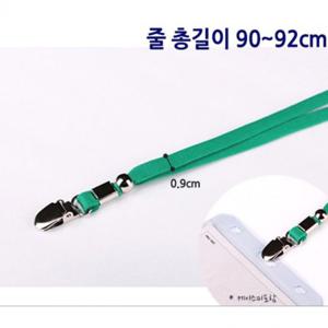 명찰 케이스 목걸이 크립 9mm 녹색 90cm 1박스 100개