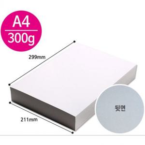 마니라 두꺼운 도화지 마분지 A4 300g 미술 종이