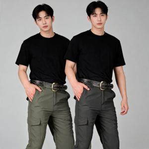 남자 카고 작업바지 방수 등산 현장 작업복 건설 건설업 근로자 목수 정비공 4color