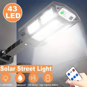 강력한 LED 태양광 야외 LED 마당 벽등 충전식 인체감지 정원 테라스 차고 문 가로등