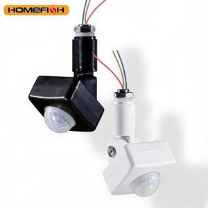 LED 모션 센서 220V 110V 자동 PIR 적외선 감지기 180도 회전 가능 야외 타이머 라이트 스위치 PIR 모션 센서