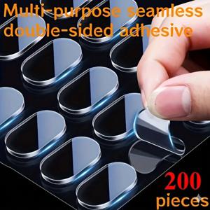 YITAPE 200PCS 투명 양면 테이프 방수 원활한 접착 패드 포스터 사진 프레임 자동차 홈 오피스 장식