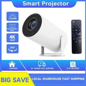 2026 신형 HY300 프로젝터 4K 안드로이드 11 Wifi6 290ANSI Allwinner H713 BT5.0 1080P 1280*720P 시네마 야외 휴대용 프로젝터 ﻿