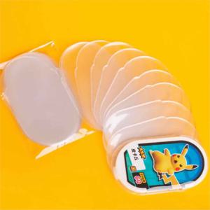 10-100pcs Mezastar 클리어 프로텍터 슬리브 포켓몬에 적합 Mezastar 아케이드 게임 특수 디스크 척 수집 트레이드 스토리지 커버 장난감