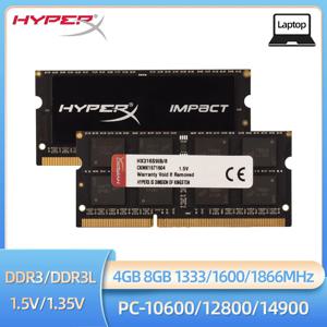 HyperX 노트북 Ram DDR3L DDR3 8GB 4GB 1333Mhz 1600Mhz 1866Mhz SODIMM PC3-12800 PC3-14900 노트북 Ram DDR3 듀얼 채널