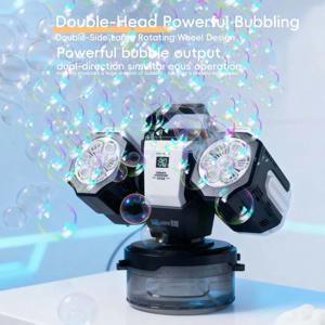 2026 버블 머신: 리모컨, RGB 조명, 1800mAh 충전식 타입-C |     거품 없는 솔루션