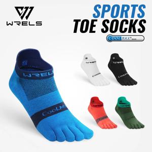 WRELS 1/2/3pairs COOLMAX 발가락 양말 통기성 다섯 손가락 양말 운동 하이킹 러닝 부드럽고 편안한 수분 흡수 양말