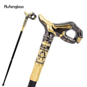 골든 블랙 OK 럭셔리 플라워 케인 패션 장식용 지팡이 우아한 코스프레 지팡이 크로지어 93cm 공연 무대 지팡이