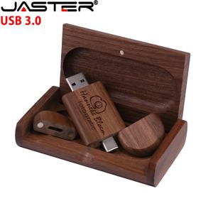 타입-C 나무 USB 3.0 플래시 드라이브 128GB 무료 로고펜 드라이브  창의적인 비즈니스 선물 U 디스크 64GB 대나무 메모리 스틱 32GB U 디스크