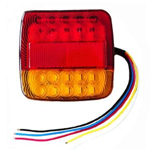 1개 20LED 12V 방수 내구성 자동차 트럭 LED 후미등 경고등 트레일러 카라반용