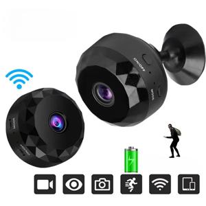 미니 2.4G WiFi 170도 광각 CMOS 야간 투시 모션 감지 방수 가족 보안 카메라 (메모리 카드 저장 기능 포함)