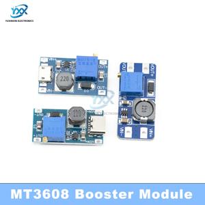 1/3/5/10PCS MT3608 DC-DC 스텝 업 컨버터 모듈 조정 가능한 부스트 2A 최대 전원 공급 장치 보드 2V-24V ~ 5V 9V 12V 28V 부스터