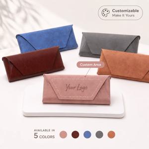 창의적인 맞춤형 텍스트 Pu 안경 케이스, 개인화된 레이저 각인 세련된 안경 케이스, 친구를 위한 DIY 선물 맞춤 이름