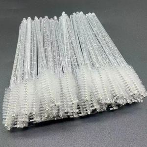일회용 크리스탈 속눈썹 브러쉬 빗 50Pcs 눈 속눈썹 확장 마스카라 완드 메이크업 전문 메이크업 뷰티 도구