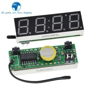 TZT 1/3PCS 3 in 1 LED RX8025T 디지털 시계 온도 전압 모듈 DIY 온도계/전압계/시간 DC 5-30V 아두이노용