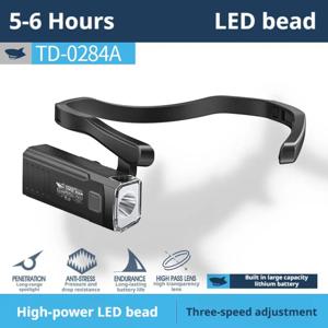 이어 클립 헤드램프 USB 충전식 LED 헤드 손전등, 러닝, 사이클링, 낚시 및 야외 활동을 위한 방수 핸즈프리 라이트