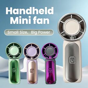 휴대용 미니 선풍기 최대 풍속 10m/s 접이식 데스크탑 5단 속도 조절 내장 AI 칩 조정 팬 타입-C 포트 충전