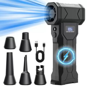 Zten 휴대용 에어 블로워 미니 터보 제트 팬 핸드헬드 브러시리스 모터 130,000 RPM 풍속 52m/s 산업용 덕트 팬