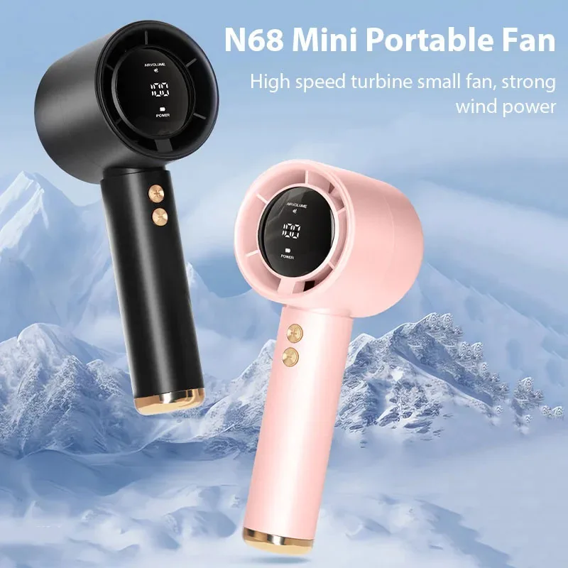 미니 휴대용 선풍기 USB 충전식 휴대용 무소음 고속 냉각 팬 야외 여행용 포켓 개인용 소형 전기 선풍기