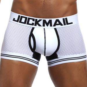JOCKMAIL 남성 속옷 Boxershorts 메쉬 나일론 남성 복서 남성 통기성 속옷 남성 팬티 Boxer Quick Dry Sports Fitness