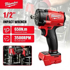 밀워키 1/2' M18 FUEL 브러시리스 무선 임팩트 렌치 650N.m 3500RPM 3개의 LED 조명 포함 컴팩트 토크 렌치 전동 공구